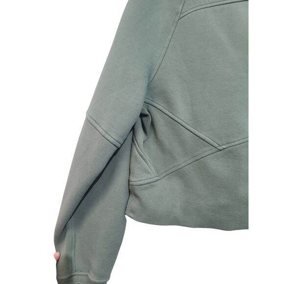 Lululemon Scuba Oversized Crewneck Sweatshirt Grey Eucalyptus M/L GUC - Picture 4 of 4
